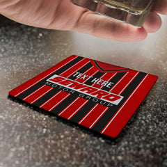 Bournemouth 2001 Home Shirt - Personalised Drink Coaster - Square Or Circle