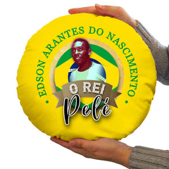 Brazil Pele  - Legend Collection - Circle Cushion 14inch