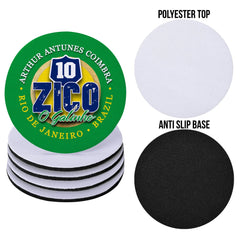 Brazil Zico - Coaster - Circle or Square