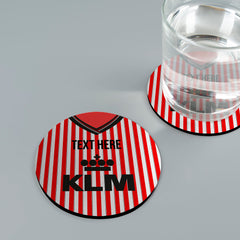 Brentford 1989 Home Shirt - Personalised Drink Coaster - Square Or Circle