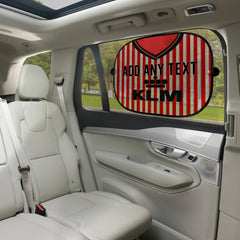 Brentford 1989 Away Shirt - Personalised Retro Football Car Sun Shade - Set of 2