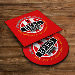 Brentford  Bees - Football Coaster - Square Or Circle