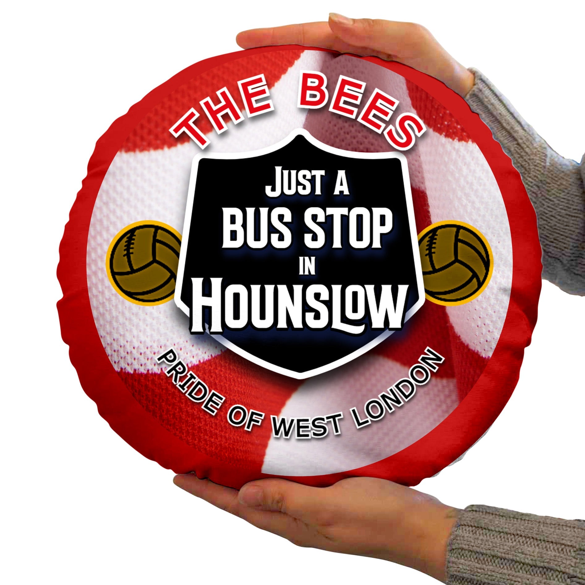 Brentford  Bus Stop - Football Legends - Circle Cushion 14inch