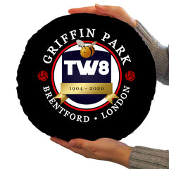 Brentford  Griffin Park - Football Legends - Circle Cushion 14inch