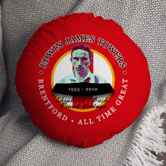 Brentford  Jim Towers - Football Legends - Circle Cushion 14inch