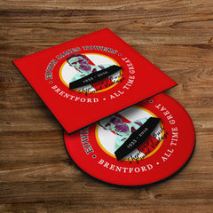 Brentford  Jim Towers - Football Coaster - Square Or Circle