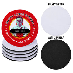 Brentford  Jim Towers - Football Coaster - Square Or Circle