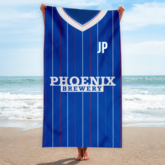 Brighton - 1983 - Home Shirt - Personalised Vintage Beach Towel