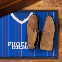 Brighton 1983 Home Shirt - Personalised Retro Door Mat - 60cm x 40cm