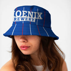 Brighton 1983 Home Bucket Hat on woman's head