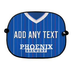 Brighton 1983 Home Shirt - Personalised Retro Football Car Sun Shade - Set of 2