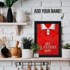 Personalised Bristol - 1993 Home Shirt - A4 Metal Sign Plaque