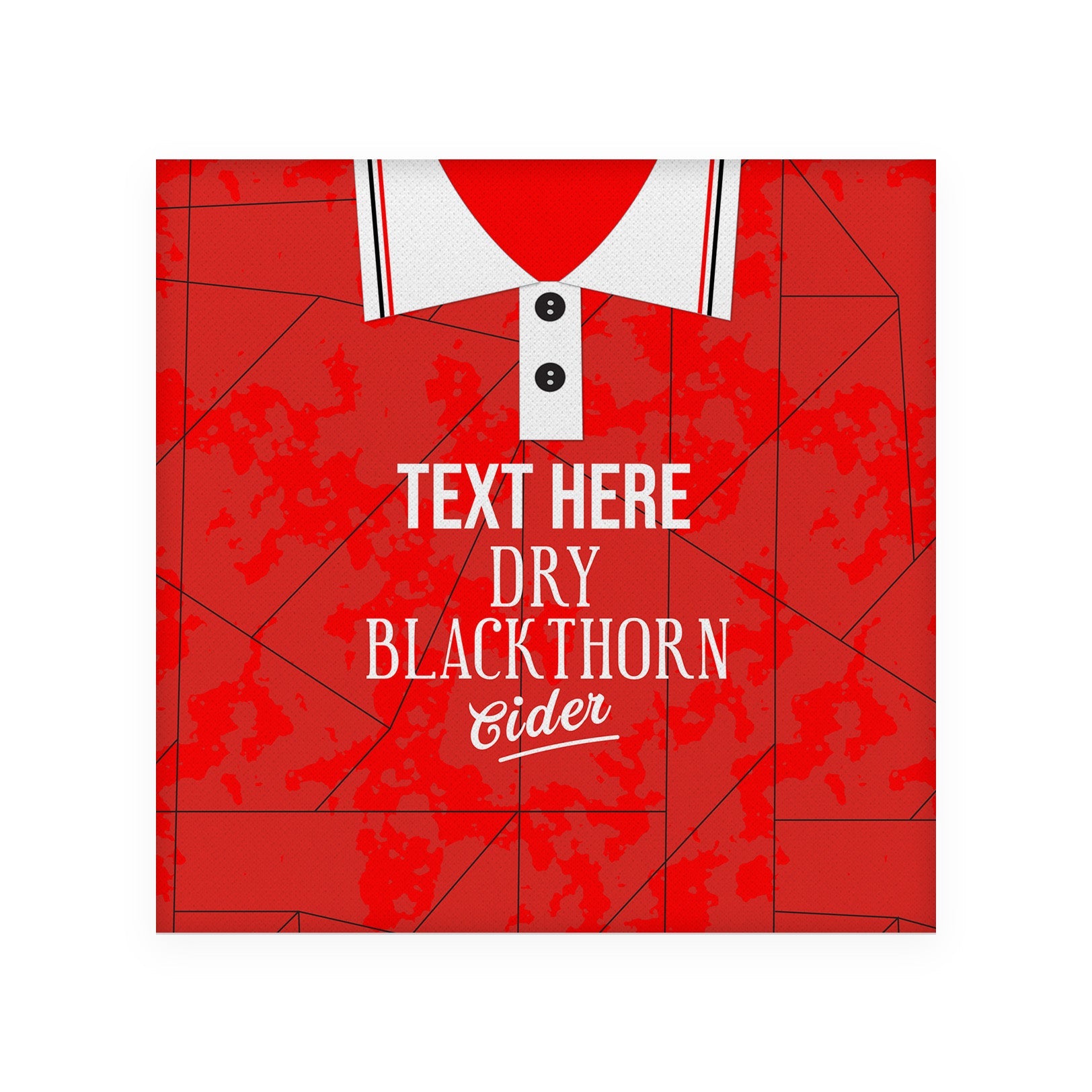 Bristol 1993 Home Shirt - Personalised Drink Coaster - Square Or Circle