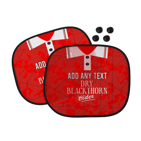 Bristol 1993 Home Shirt - Personalised Retro Football Car Sun Shade - Set of 2