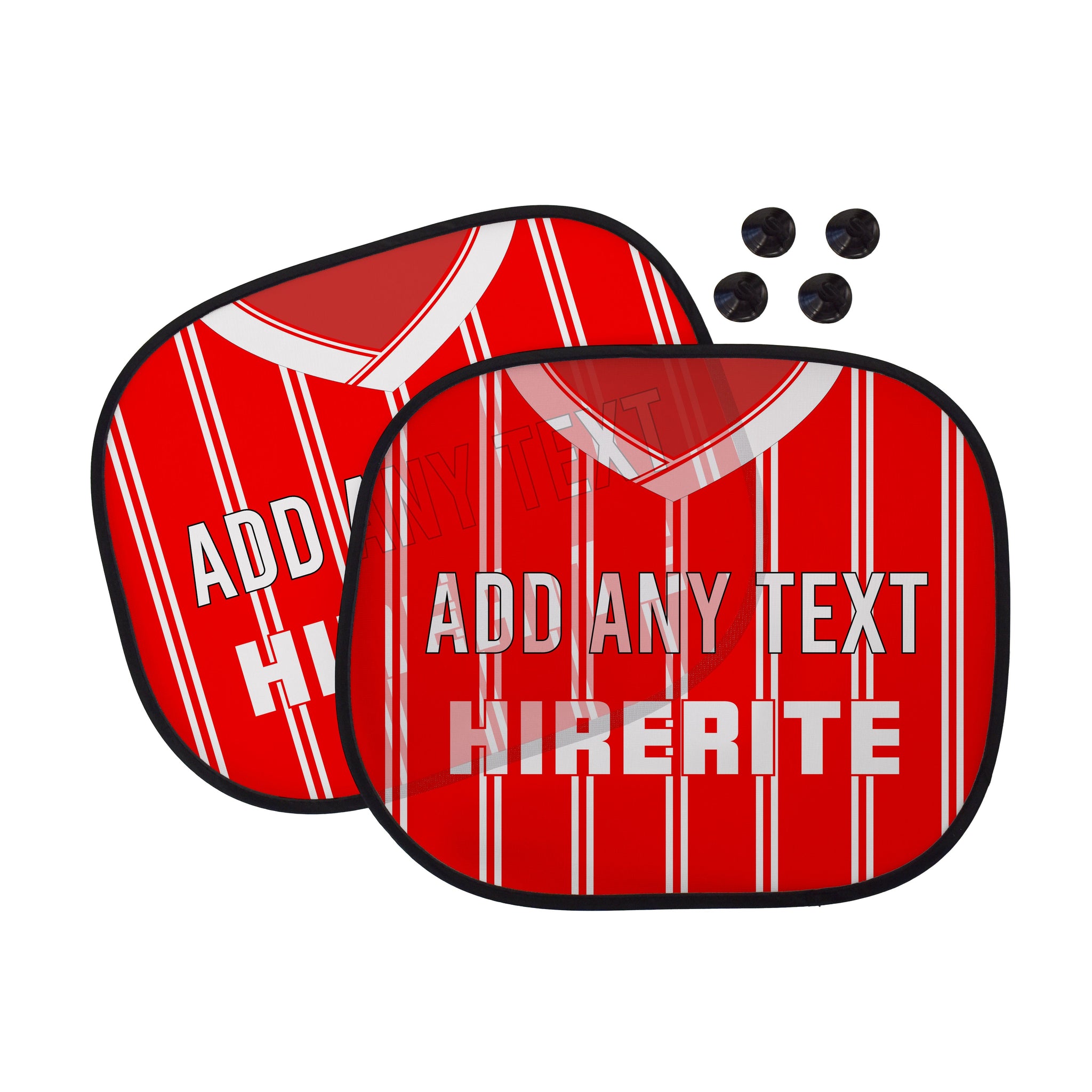 Bristol 1998 Home Shirt - Personalised Retro Football Car Sun Shade - Set of 2