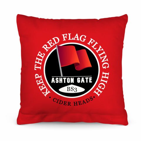 Bristol Red Flag - Football Legends - Cushion 10inch