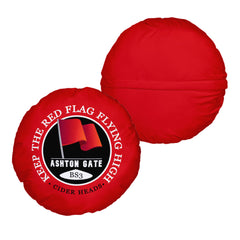 Bristol Red Flag - Football Legends - Circle Cushion 14inch