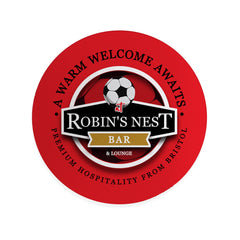 Bristol Robins Nest - Football Coaster - Square Or Circle