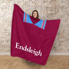 Burnley - 1994 Home Shirt - Retro Fleece Blanket