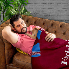 Burnley FC - 1994 Home Shirt - Retro Fleece Blanket