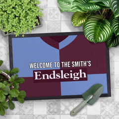 Burnley 1998 Home Shirt - Personalised Retro Door Mat - 60cm x 40cm