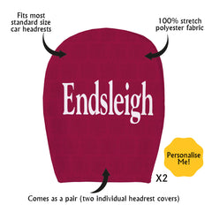 Burnley 1994 Home - Retro Football Shirt - Pack of 2 - Car Seat Headrest Covers