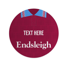 Burnley 1994 Home Shirt - Personalised Drink Coaster - Square Or Circle