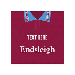 Burnley 1994 Home Shirt - Personalised Drink Coaster - Square Or Circle