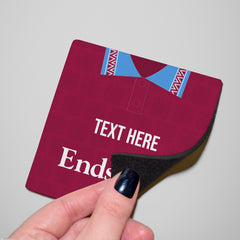 Burnley 1994 Home Shirt - Personalised Drink Coaster - Square Or Circle