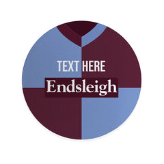 Burnley 1998 Home Shirt - Personalised Drink Coaster - Square Or Circle