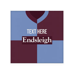 Burnley 1998 Home Shirt - Personalised Drink Coaster - Square Or Circle
