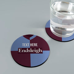 Burnley 1998 Home Shirt - Personalised Drink Coaster - Square Or Circle