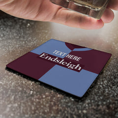 Burnley 1998 Home Shirt - Personalised Drink Coaster - Square Or Circle