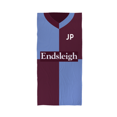 Burnley - 1998 - Home Shirt - Personalised Vintage Beach Towel 
