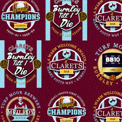Burnley - Football Legends - Microfibre Beach Towel - 150cm x 75cm