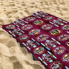 Burnley - Football Legends - Microfibre Beach Towel - 150cm x 75cm