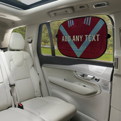 Burnley 1975 Home Shirt - Personalised Retro Football Car Sun Shade - Set of 2