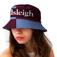 Burnley 1994 Home Bucket Hat on woman's head
