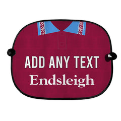 Burnley 1994 Home Shirt - Personalised Retro Football Car Sun Shade - Set of 2