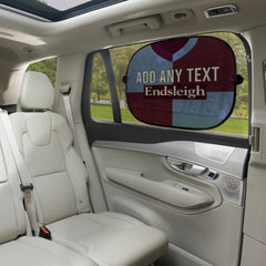 Burnley 1998 Home Shirt - Personalised Retro Football Car Sun Shade - Set of 2