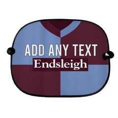 Burnley 1998 Home Shirt - Personalised Retro Football Car Sun Shade - Set of 2