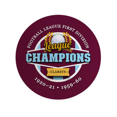 Burnley Champions - Football Coaster - Square Or Circle