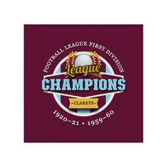 Burnley Champions - Football Coaster - Square Or Circle