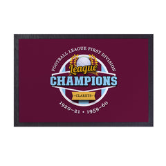 Burnley Champions  - Football Legends - Door Mat -60cm X 40cm