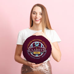 Burnley Clarets - Football Legends - Circle Cushion 14inch