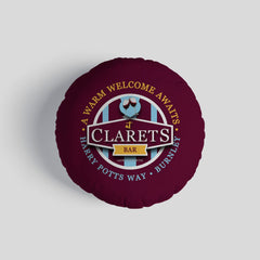 Burnley Clarets - Football Legends - Circle Cushion 14inch