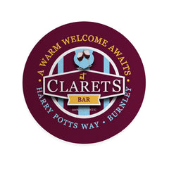 Burnley Clarets - Football Coaster - Square Or Circle