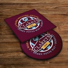 Burnley Clarets - Football Coaster - Square Or Circle