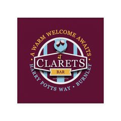 Burnley Clarets - Football Coaster - Square Or Circle
