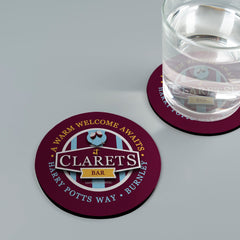 Burnley Clarets - Football Coaster - Square Or Circle